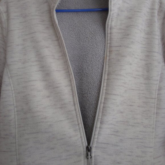 Fleece lined high/low gray jacket M - Picture 8 of 9
